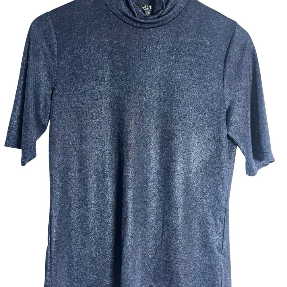 Ralph Lauren Navy Turtleneck Sweater - Black Label
